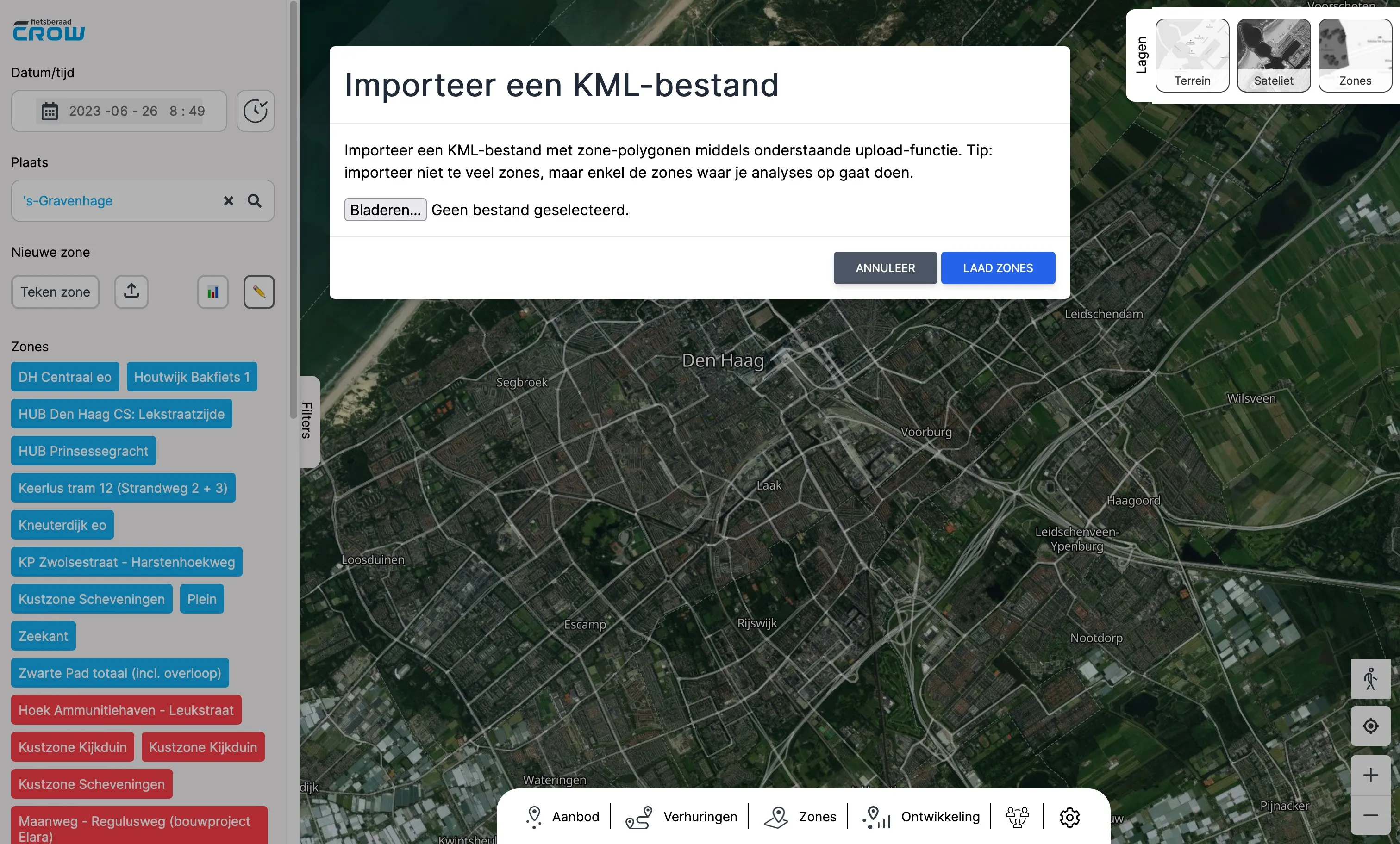 Uploaden KML